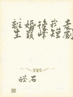 离婚后我走向人生巅峰短剧在线观看免费