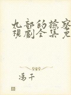 九部的检察官电视剧全集免费