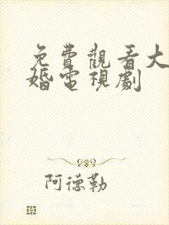 免费观看大男当婚电视剧