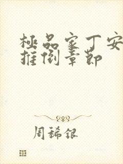 极品家丁安碧如推倒章节