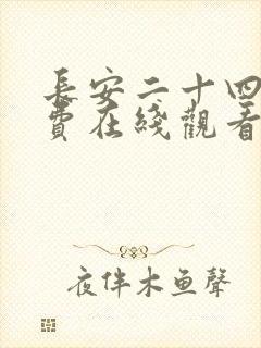 长安二十四计免费在线观看全集