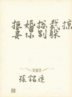 拒婚总裁掠爱前妻你别躲封面