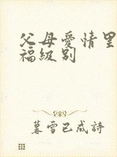 父母爱情里江德福级别封面