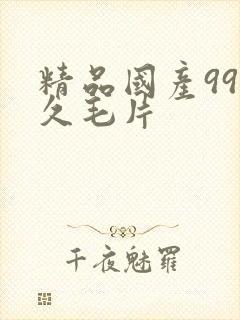 精品国产99久久毛片封面