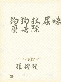 狗狗拉尿味道怎么去除