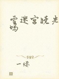 雪迷宫晓光死了吗