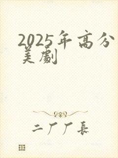 2025年高分美剧