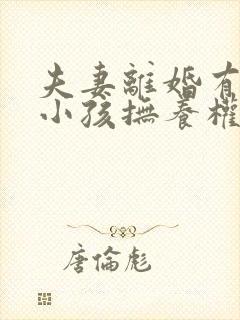 夫妻离婚有两个小孩抚养权怎么判