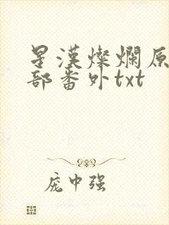 星汉灿烂原著全部番外txt
