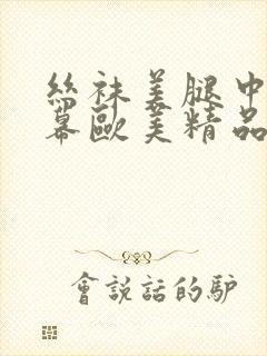 丝袜美腿中文字幕欧美精品