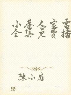 小巷人家电视剧全集免费播放封面