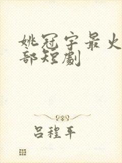 姚冠宇最火的十部短剧