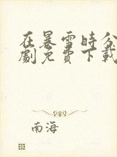 在暴雪时分电视剧免费下载