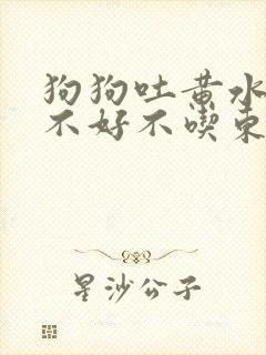 狗狗吐黄水精神不好不吃东西