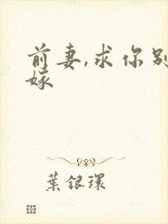 前妻,求你别改嫁封面