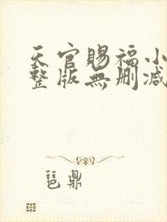 天官赐福小说完整版无删减免费封面