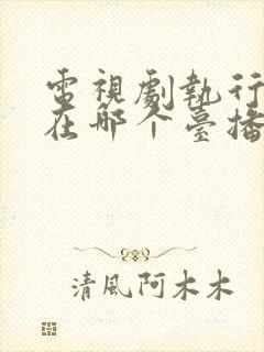 电视剧执行法官在哪个台播出