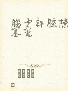 脑少许腔隙性梗塞灶