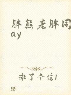 胖熊老胖同性gay