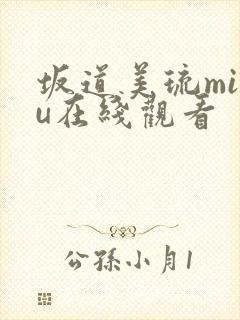 坂道美琉miru在线观看