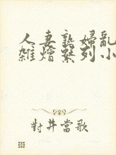 人妻熟妇乱欲大杂烩系列小说阅读