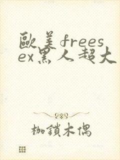 欧美freesex黑人超大