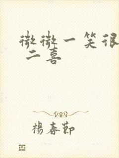 微微一笑很倾城 二喜