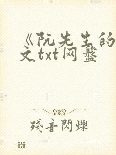《阮先生的》全文txt网盘