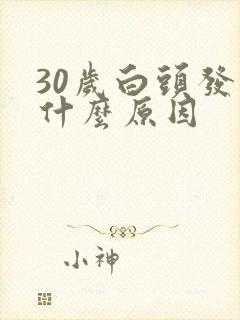 30岁白头发多什么原因