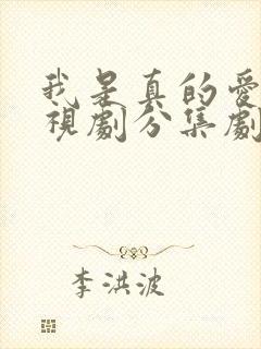 我是真的爱你电视剧分集剧情介绍封面