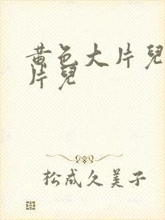 黄色大片儿一级片儿