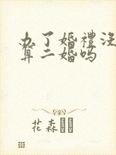 办了婚礼没领证算二婚吗封面