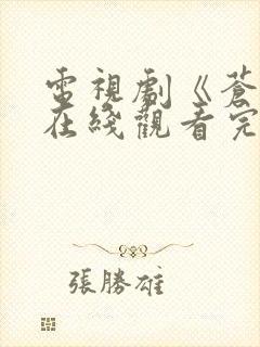 电视剧《苍狼》在线观看完整版免费