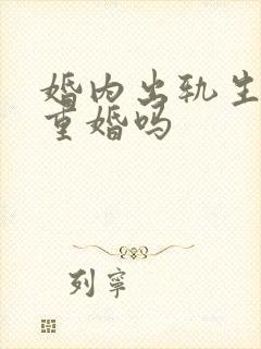 婚内出轨生子算重婚吗