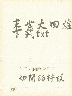 末世大回炉免费下载txt