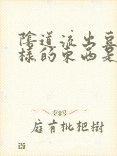 阴道流出豆腐渣样的东西是怎么回事