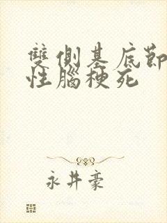 双侧基底节腔隙性脑梗死