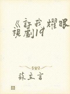 《许我耀眼》电视剧19