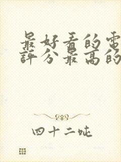 最好看的电视剧评分最高的电视剧