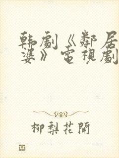 韩剧《邻居的老婆》电视剧中文版封面