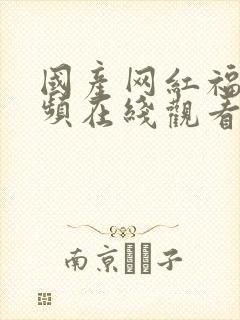 国产网红福利视频在线观看