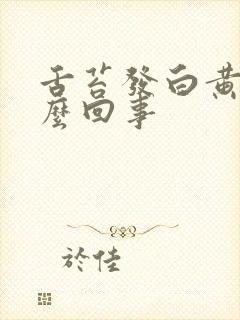 舌苔发白黄厚怎么回事