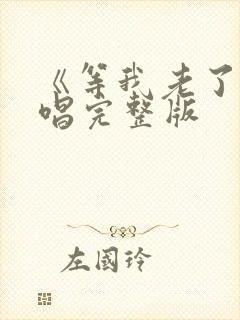 《等我老了》原唱完整版封面