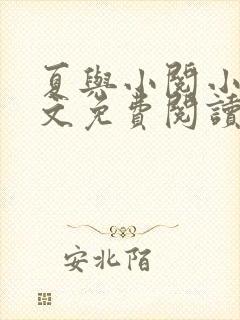 夏与小阅小说全文免费阅读封面