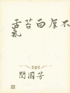 舌苔白厚不是湿气