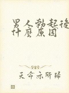 男人勃起后疲软什么原因