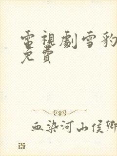 电视剧雪豹特战免费