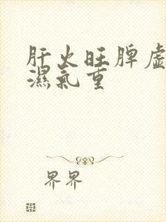 肝火旺脾虚胃寒湿气重