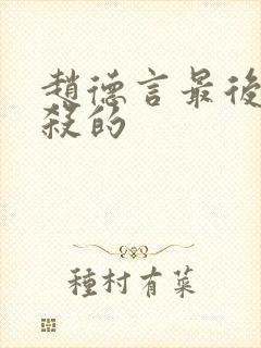 赵德言最后被谁杀的封面