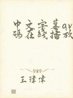 中文字幕av有码在线播放封面